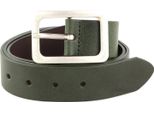 Vanzetti Pelle Cintura Neon Booster 35Mm Full Leather Belt W75 Olive Verde Bosco