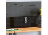 Vidaxl Contenitore Nero 50X15X20,5 Cm In Alluminio