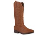 Van Hill Donna Stivali Da Cowboy Leggermente Foderati Scarpe Da Ricamo 839106, Colore: Marrone Chiaro, Taglia: 37