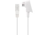 Goobay 60672 Cavo Router Dsl/Vdsl, 10 M, Bianco - Conduttore In Rame (Cu), Spina TAE-F > Spina RJ45 (8P2C)
