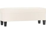 Vidaxl Panca Crema 100X35X41 Cm In Pelle Finta