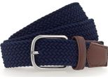 Vanzetti Cintura Braided Women's Belt W110 Midnight Blue Blu Scuro