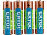 Extol Energy 42011 Batterie Alcaline, 4 Pezzi, 1,5 V Aa (LR6)