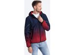 Ombre Clothing Giacca A Vento Da Uomo Silverbutter Navy-Red L