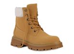 Van Hill Stivali Da Lavoro Donna Piattaforma Anteriore Confortevole Piattaforma Scarpe Outdoor 840542, Colore: Marrone Chiaro, Taglia: 36