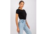 Maglietta Basic Feel Good A Manica Corta Da Donna Manal Nero S