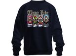 Thug Life Buddy The Elf Grinch - Maglia Natalizia Unisex, Navy, S