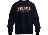 Friends Merry Christmas Christmas Movies - Christmas Xmas Maglione Natalizio Unisex, Navy, S