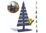 Be4Nature Abete In Legno Altezza 92 Cm Piedi Larghezza 45 Cm Albero Di Natale Alternativo Decorazione Natalizia Abeti In Legno Grande Antracite