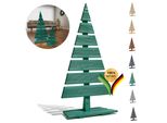 Be4Nature Abete In Legno Altezza 92 Cm Piedi Larghezza 45 Cm Albero Di Natale Alternativa Decorazione Natalizia Abeti In Legno Grande Verde