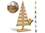 Be4Nature Abete In Legno Altezza 92 Cm Piedi Larghezza 45 Cm Albero Di Natale Alternativa Decorazione Natalizia Abeti In Legno Grande Naturale