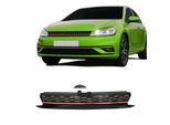 Griglia Del Radiatore Griglia Del Radiatore Per Vw Golf 7 Facelift, 2017-, Con Griglia A Nido D'ape, Modanatura Rossa, Senza Emblema Adatto A Vw Golf 7 Facelift, 2017-