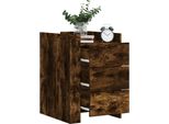 Vidaxl Comodino Rovere Fumé 45X50X65 Cm Materiale A Base Di Legno