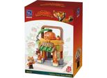 Pantasy 86508 Kungfu Panda Mini Street View - Negozio Di Frutta Di Tigre Mattoncini A Morsetto 300+Pz Set Di Costruzioni Giocattolo-New-Ovp
