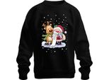 Babbo Natale Klaus Rudolf Renna Neve - Regalo Di Natale Maglione Di Natale Unisex, Nero, S