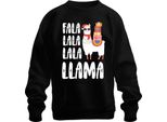 Fala Lala Lala Llama - Regalo Di Natale Maglione Di Natale Unisex, Nero, Xxl