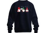 Gnomo Di Natale Gnomo Elfo - Regalo Di Natale Maglione Di Natale Unisex, Navy, Xl
