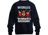Divertente Bradipo Che Fa Merenda - Regalo Di Natale Maglione Di Natale Unisex, Navy, 3XL