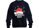 Cappello Da Babbo Natale - Regalo Di Natale Maglione Di Natale Unisex, Navy, Xxl