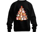 Gatti Albero Di Natale Proprietario Di Gatti - Regalo Di Natale Natale Maglione Di Natale Unisex, Nero, Xxl
