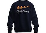 Tis The Season Gingerbread - Regalo Di Natale Maglione Di Natale Unisex, Navy, Xxl