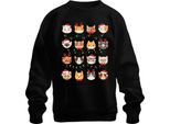 Gatti - Regalo Di Natale Maglione Di Natale Unisex, Nero, 3XL
