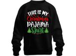 Questa è La Mia Camicia Pigiama Di Natale Pigiama - Natale Natale Unisex Pullover, Nero, Xl