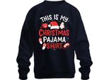 Questa è La Mia Camicia Pigiama Di Natale Cappello Di Natale - Natale Natale Maglione Unisex, Navy, Xl