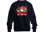Gnomo Di Natale Truck Gnome - Natale Xmas Christmas Unisex Jumper, Navy, L