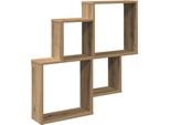 Vidaxl Scaffale A Muro Rovere Artigianale 80X15X78,5 Cm Materiale A Base Di Legno
