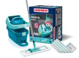 Leifheit Profi Xl Set Pressa Per Panni 55096 Con Tergicristallo E Rotelle Incl. Copertura Di Ricambio Profi Micro Duo In Microfibra 55099