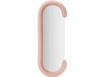 Specchio Moderno In Velluto Da Parete O Da Terra 60X160Cm Chantal - Rosa