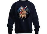 Babbo Natale Birra Renna - Regalo Di Natale Maglione Di Natale Unisex, Navy, Xxl