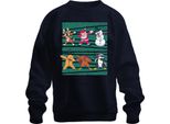 Renna Dabbing Babbo Natale Pupazzo Di Neve - Regalo Di Natale Maglione Di Natale Unisex, Navy, Xxl