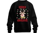 Renna Di Natale Con Luci Fatate - Regalo Di Natale Maglione Di Natale Unisex, Nero, Xxl