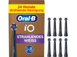 Spazzolini Oral-B Io Radiant White Confezione Da 8 Pezzi, Nero