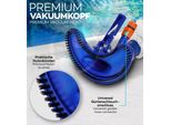 Set Aspirapolvere Tillvex | Aspirapolvere Per Piscina Con Spazzola Di Aspirazione Asta Telescopica Sacco Di Raccolta Tubo Da Giardino Collegamento Aspirapolvere | Venturi Aspirapolvere Spazzola Di Pulizia