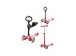 Micro Mini 3In1 Deluxe Scooter/Disaster Pink Rosa