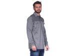 Polo Da Uomo A Manica Lunga Con Tasche Sul Petto; Grigio M