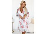Numoco Mini Abito Donna Frances Bianco-Rosa S