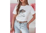 Dstreet Maglietta Stampata Da Donna Womanpow Bianco L/Xl