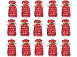 Inf Sacchetti Di Natale Rossi - Sacchetti Regalo Condivisione Gioia 12X17Cm (50 Pezzi) Con Coulisse