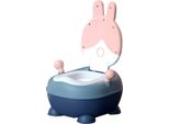 Vasino Per Bambini Per L'addestramento Alla Toilette Coniglietto Rosa Con Serbatoio Rimovibile