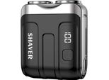 Inf Mini Rasoio Elettrico Con Display Digitale - Rasoio Portatile Da Viaggio Nero