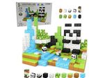 Coil Blocchi Da Costruzione Magnetici, Giocattoli Per Bambini, Set Di Giocattoli Da Costruzione, Blocchi Da Costruzione Magnetici, Parti Magnetiche, Da 3 Anni, Pixel Panda,72 Elementi