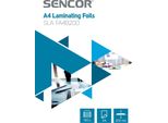 Sencor Sla FA4B200 Fogli/Incarti Di Laminazione A4, Spessore 2 X 100 Micron, Confezione Da 100