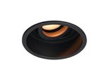 Pendente Da Incasso A Soffitto Rotondo Ø9Cm Mobile Nero Sabbiato Per Cucina Soggiorno 1Xgu10 10W Gralte Italux