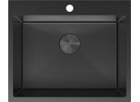 Mexen Solix Lavello In Acciaio Inox 1-Vasca 600 X 500 Mm, Nero - 6408601000-70