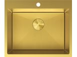 Mexen Solix Lavello In Acciaio 1-Vasca 600 X 500 Mm, Oro Hc - 6408601000-55HC