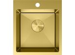 Mexen Solix Lavello In Acciaio A 1 Vasca 400 X 450 Mm, Dorato - 6401401000-55